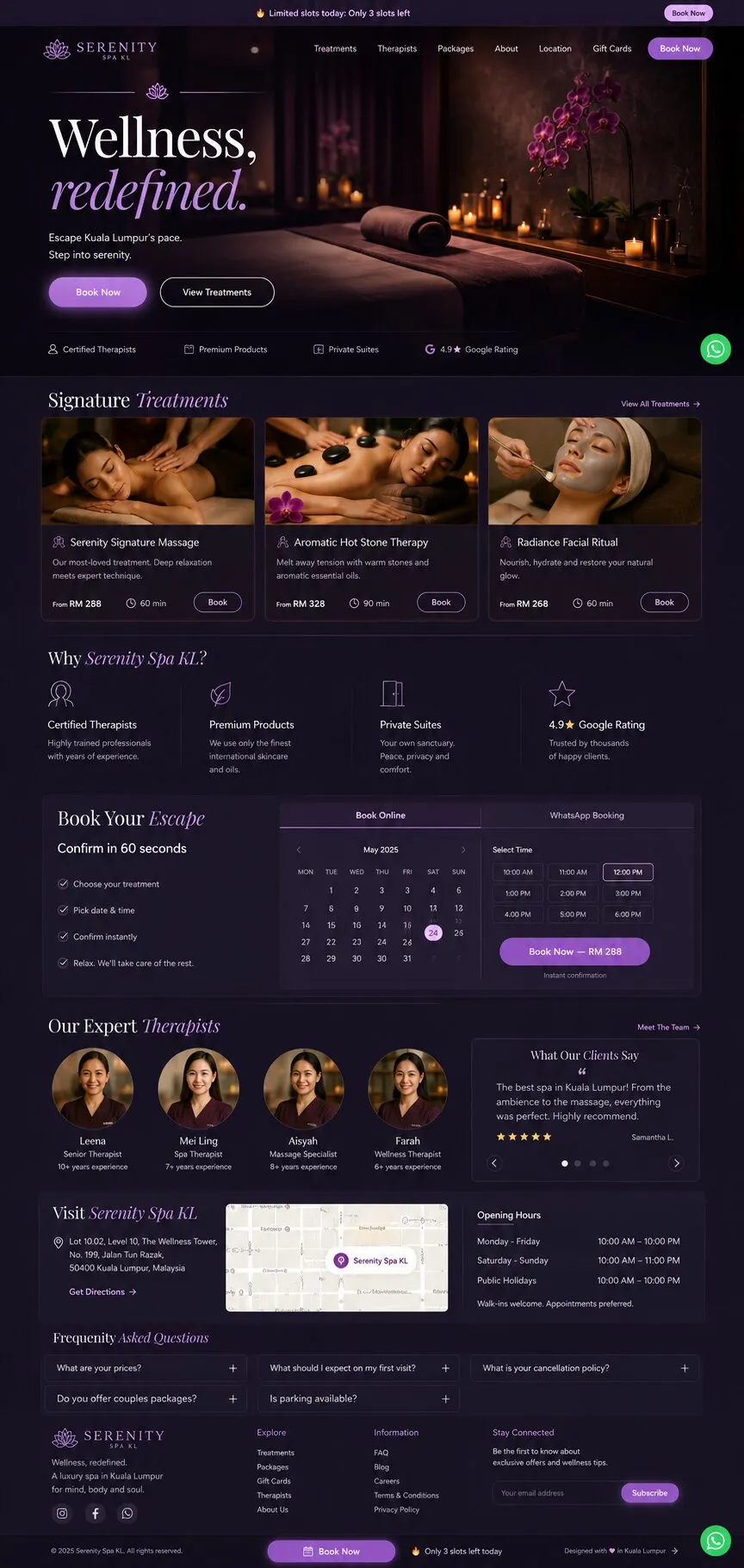Wellness website design by Artbreeze