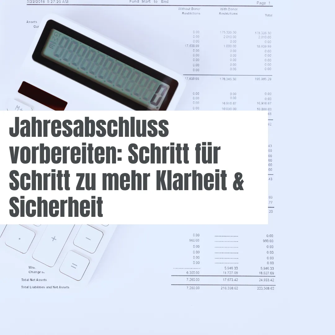 Jahresabschluß Jahresabschluss und finanzielle Planung