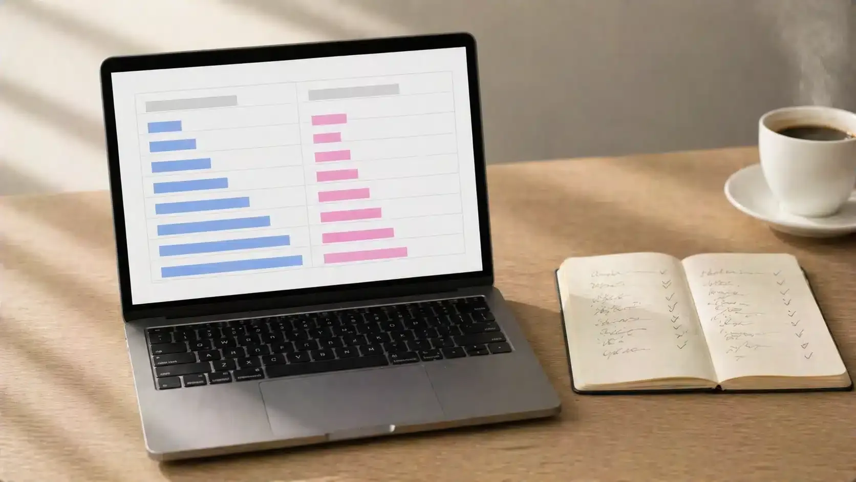 euer-einnahmen-ueberschuss-rechnung-tabelle EÜR erstellen, Einnahmen-Überschuss-Rechnung als Tabelle am Laptop.
