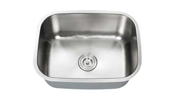 SIS-102-16 INDUS โ Small single bowl stainless steel kitchen sink