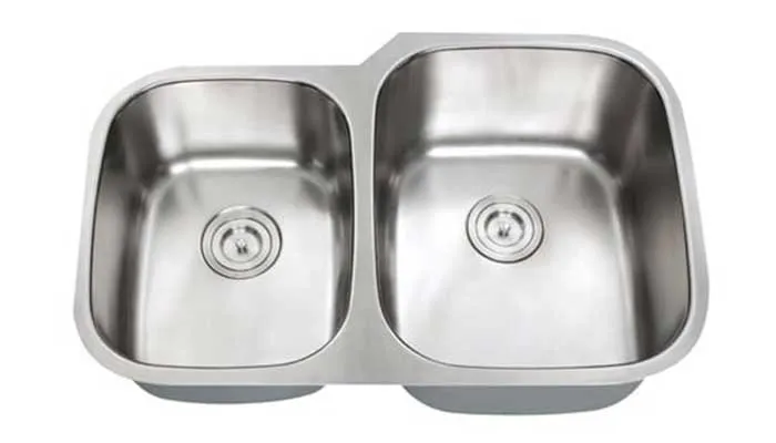 SIS-201R ORION โ 1-3/4 Double bowl stainless steel kitchen sink reverse
