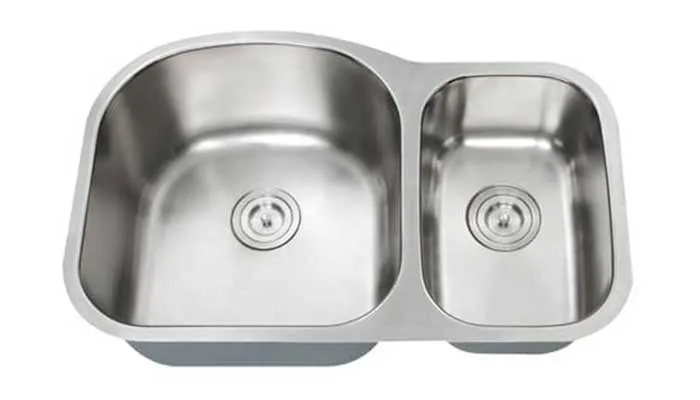 SIS-203 HERCULES โ 1-1/2 Double bowl stainless steel kitchen sink