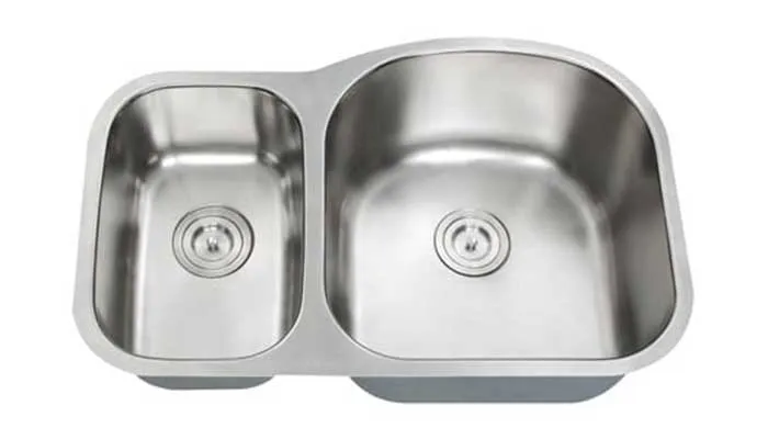 SIS-203R HERCULES โ 1-1/2 Double bowl stainless steel kitchen sink reverse