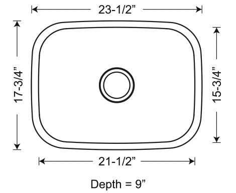 SIS-102 INDUS – Small single bowl kitchen sink