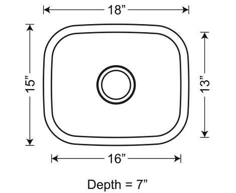 SIS-106 DRACO – Single bowl bar/prep sink