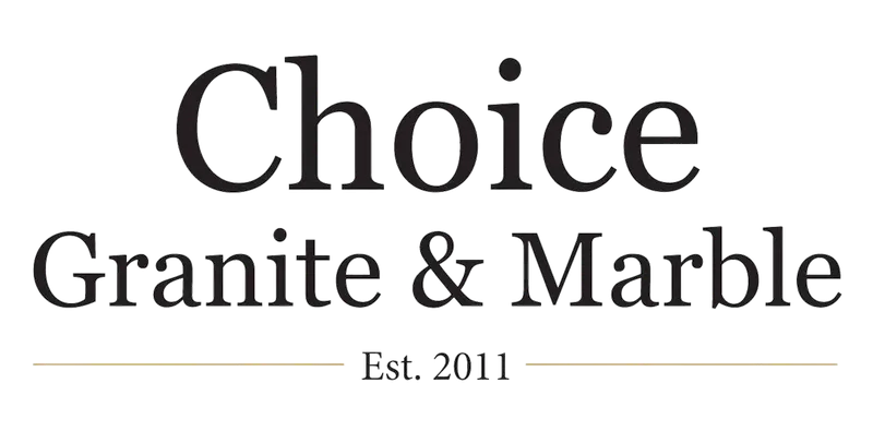 Choice Granite and Marble - logo w: gold (transparent) Choice Granite and Marble