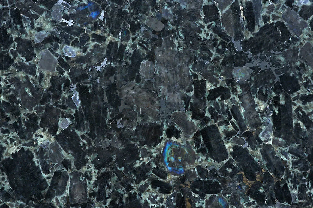 Volga Blue Granite Color angola black