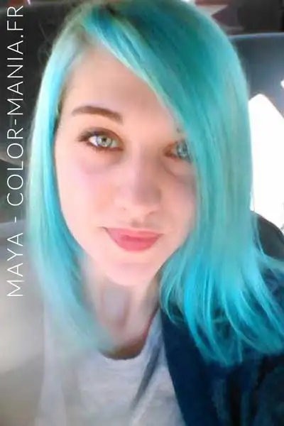 Bleu Lagon dilué dans une version Ice Queen par Maya - Color-Mania