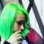 Merci @little.black.diamonds :) Coloration Cheveux Vert Electric Lizard UV - Manic Panic | Color-Mania