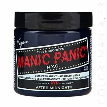 Coloration Cheveux Bleu After Midnight - Manic Panic | Color-Mania