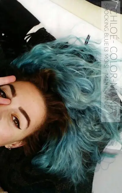 Merci Chloé ! :) - Coloration Cheveux Shocking Blue après 3 mois - Manic Panic - Color-Mania