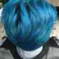 Merci Efflamm Green :) Coloration Cheveux Rockabilly Blue, Pastelizer et une pointe de voodoo blue - Manic Panic | Color-Mania