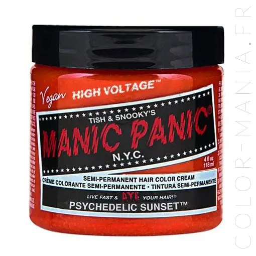 Coloration Cheveux Orange Psychédélique - Manic Panic | Color-Mania