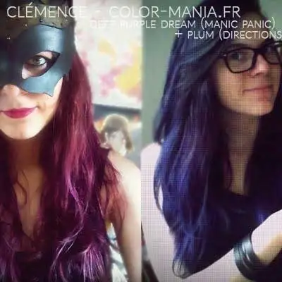 Coloration Cheveux Violet Prune – Directions – Image 26