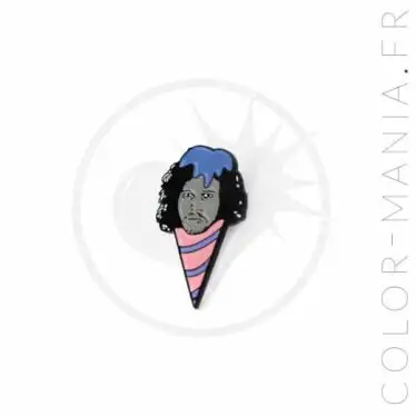 Pin's Jonny Snowcone Rose et Bleu | Color-Mania