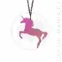 Collier Licorne Transparent Irisé | Color-Mania