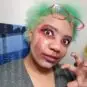 Merci @yngvildrthevoracious :) Coloration Cheveux Vert Olivia Green UV - Herman's Amazing | Color-Mania