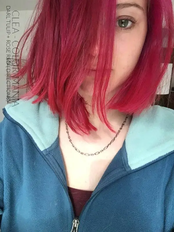 Merci Cléa :) Coloration Cheveux Rouge Rose + Tulipe Noire - Directions