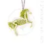 Collier Licorne Squelette Paillettes Dorées | Color-Mania