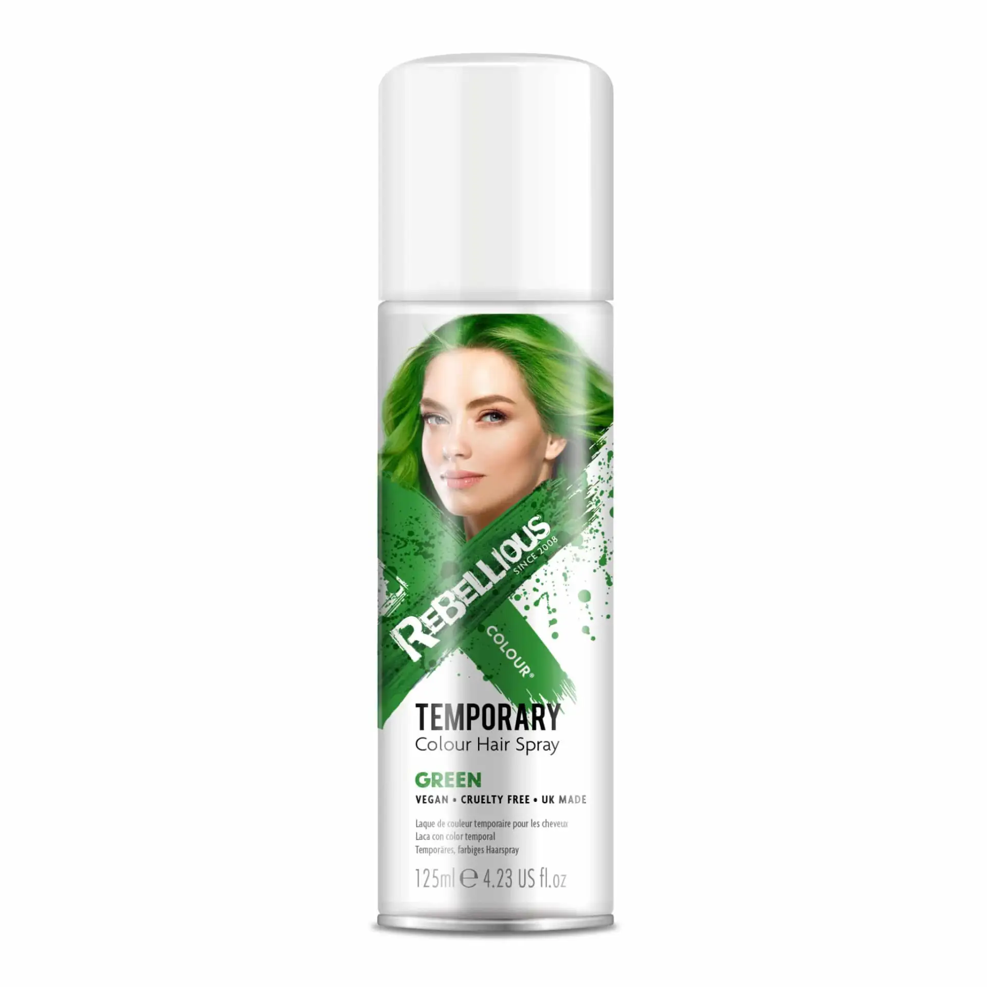 Spray Coloration Cheveux Vert – Rebellious | Color-Mania