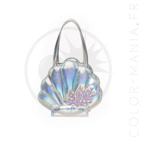 Sac à Main Coquillage Holographique Ariel - Banned | Color-Mania.fr