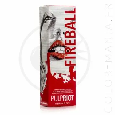 Coloration Cheveux Rouge Fireball - Pulp Riot | Color-Mania.fr