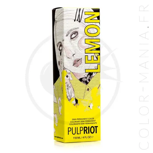 Coloration Cheveux Jaune Lemon - Pulp Riot | Color-Mania.fr