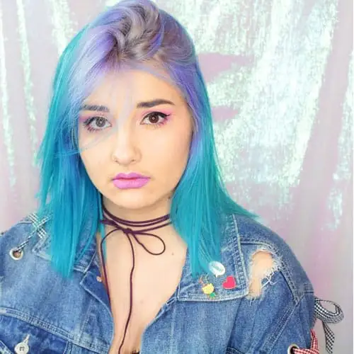 Candy Hashi - Color-Mania - cheveux bleus
