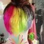 Merci Marie ! Hot Hot Pink, Electric Banana, Electric Lizard (Manic Panic) et Turquoise UV (Stargazer)