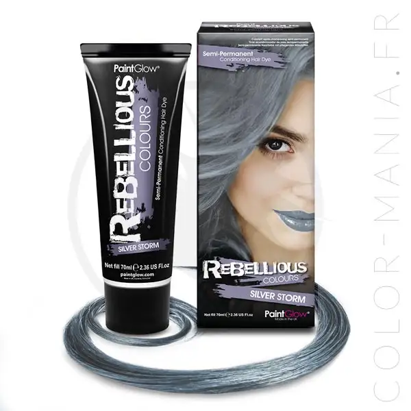 Coloration Cheveux Toner Gris Silver Storm - Rebellious | Color-Mania