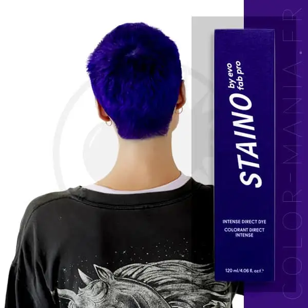 Coloration Cheveux Directe Intense Bleu Ultramarine - Staino EVO | Color-Mania