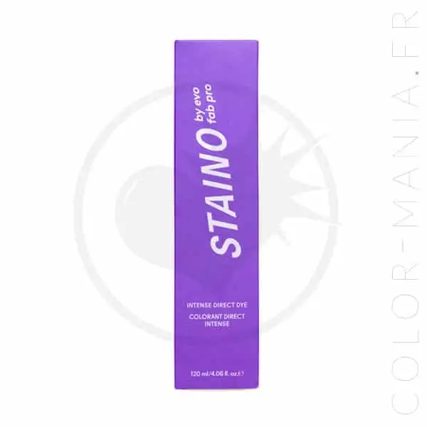 Emballage coloration cheveux lilas de la marque Staino Evo