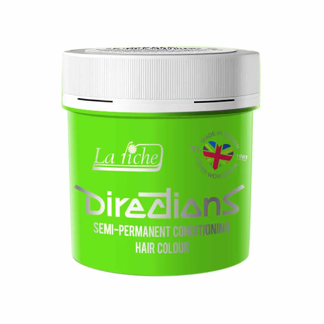 Coloration Cheveux Vert Fluorescent Green - Directions | Color-Mania