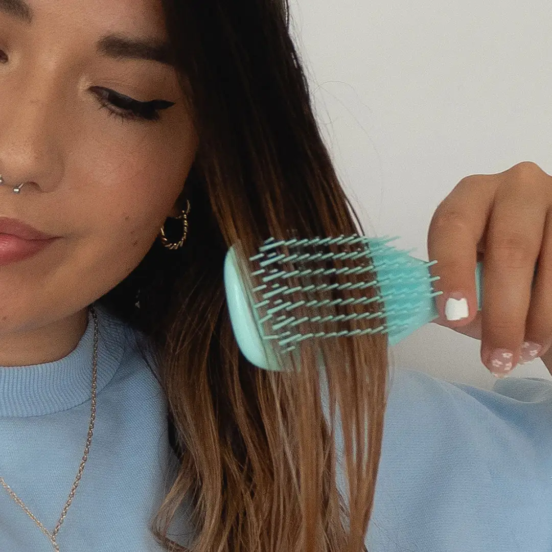 Brosse à Cheveux Mini Wet Detangler Vert Sea Green - Tangle Teezer | Color-Mania