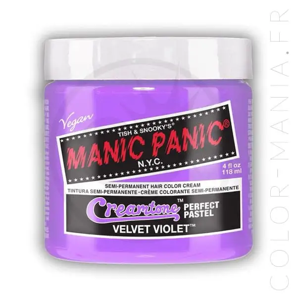 Coloration Cheveux Lilas Velvet Violet - Manic Panic | Color-Mania