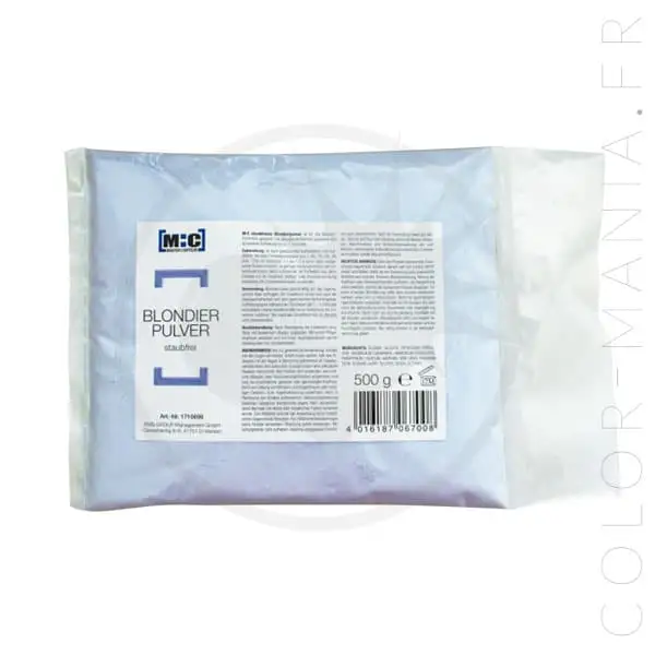 Poudre Bleue Décolorante Professionnelle Sachet 500gr – [M:C] | Color-Mania.fr