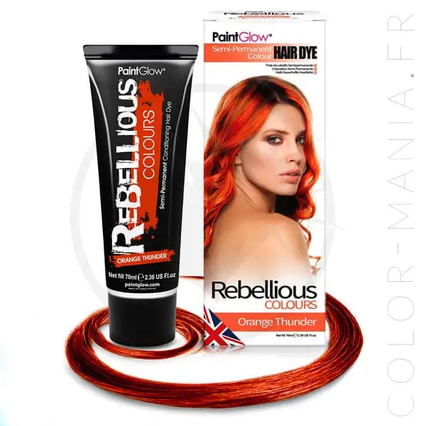 Coloration Cheveux Orange Thunder - Rebellious | Color-Mania