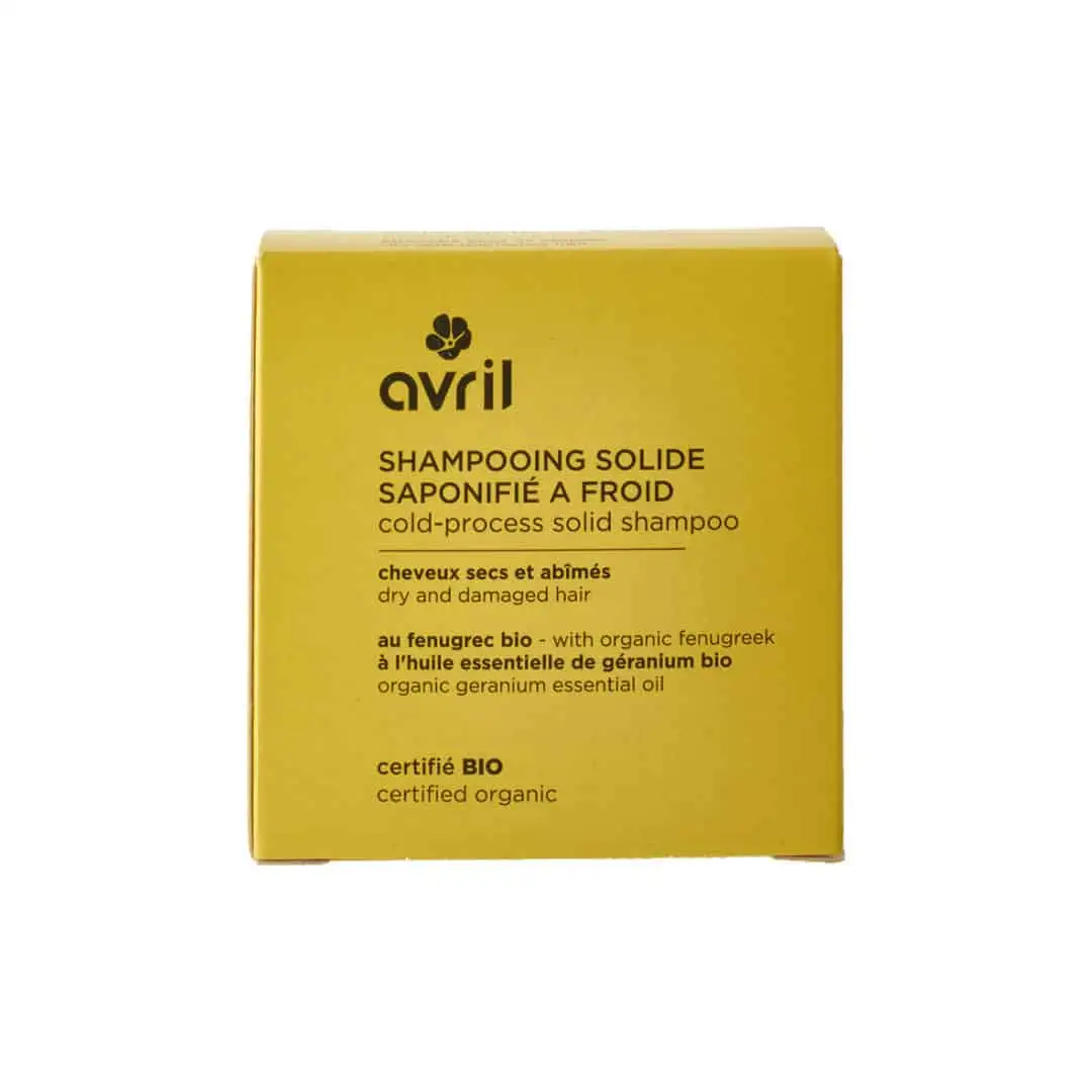 Shampoing Solide Bio Cheveux secs et abîmés - Avril