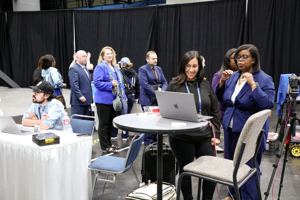 Image Selection at headshot station at george R Brown Convention Center in downtown Housotn, TX