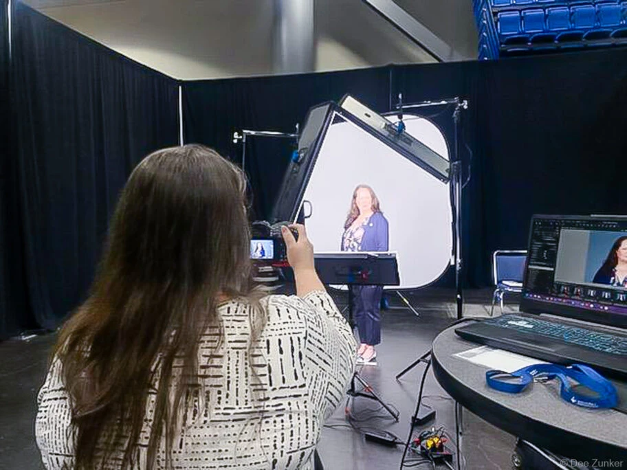 Image capture at headshot station at george R Brown Convention Center in downtown Housotn, TX