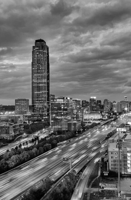 Sometimes you think the weather is not coorperating, but it turns out it is only making your image better.*Williams Tower in Houston, TX at Twlight**
