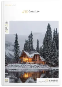 LEE_Brochure-3-215x300 Luxury Swiss chalet with glowing lights by snowy lake and mountains, featured on GuestLee’s premium property rentals magazine. | GuestLee luxury rental Switzerland