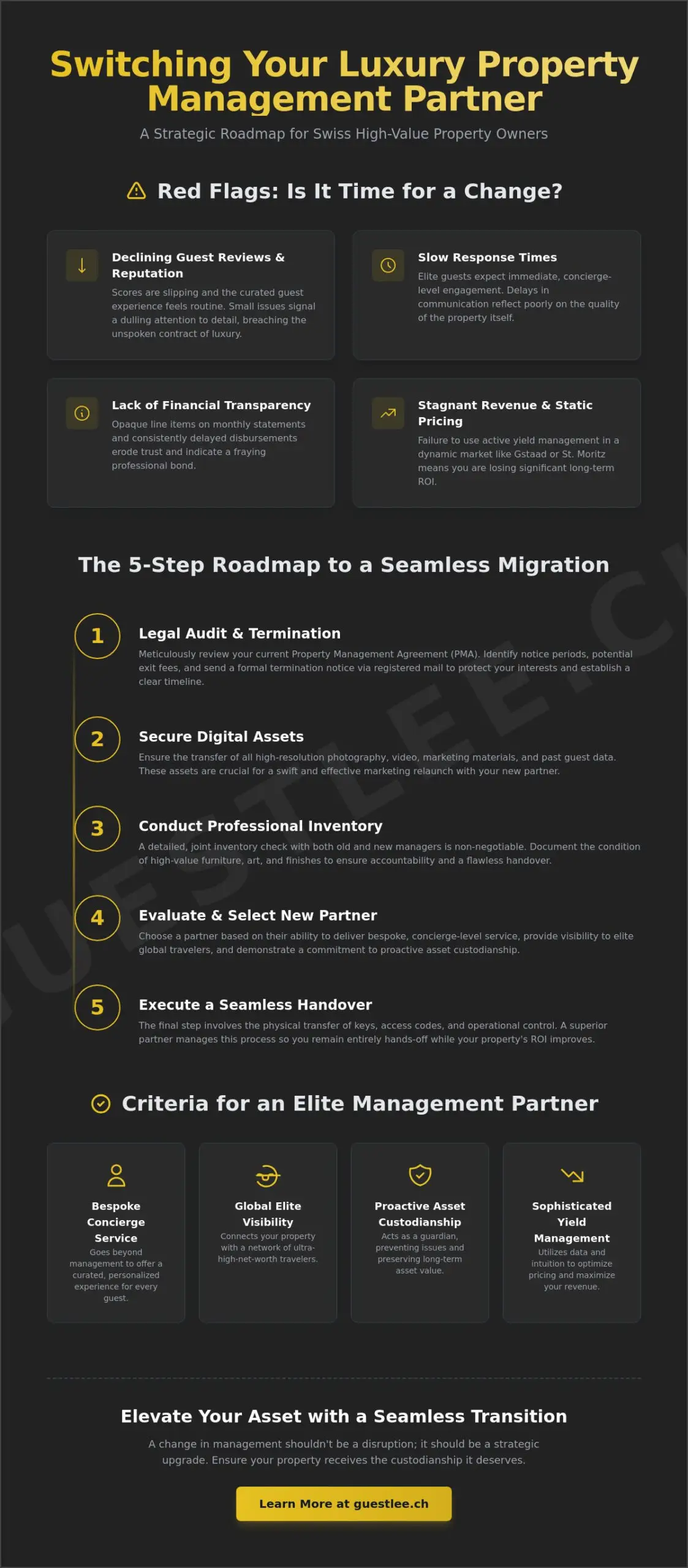 How to Switch Property Management Companies: A Seamless Guide for Swiss Luxury Assets