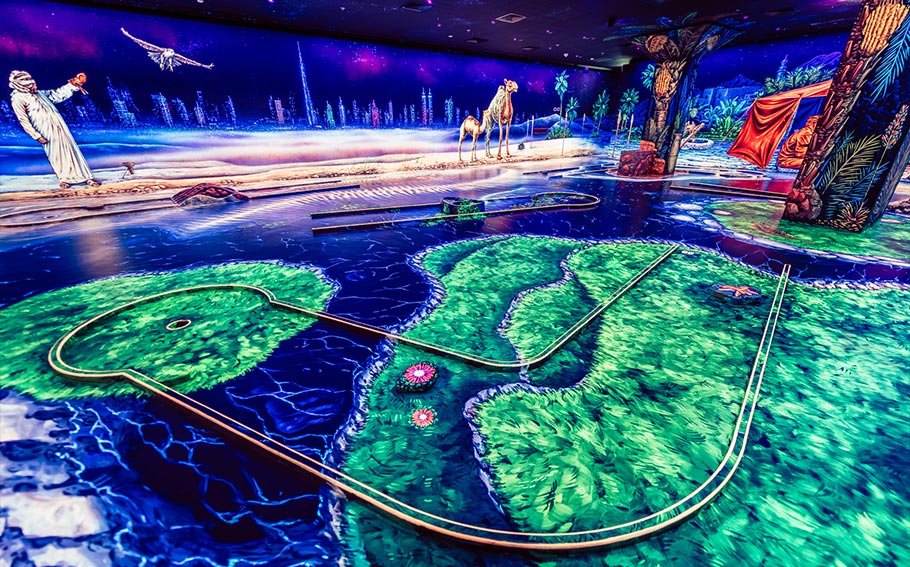 3D Blacklight Minigolf Dubai