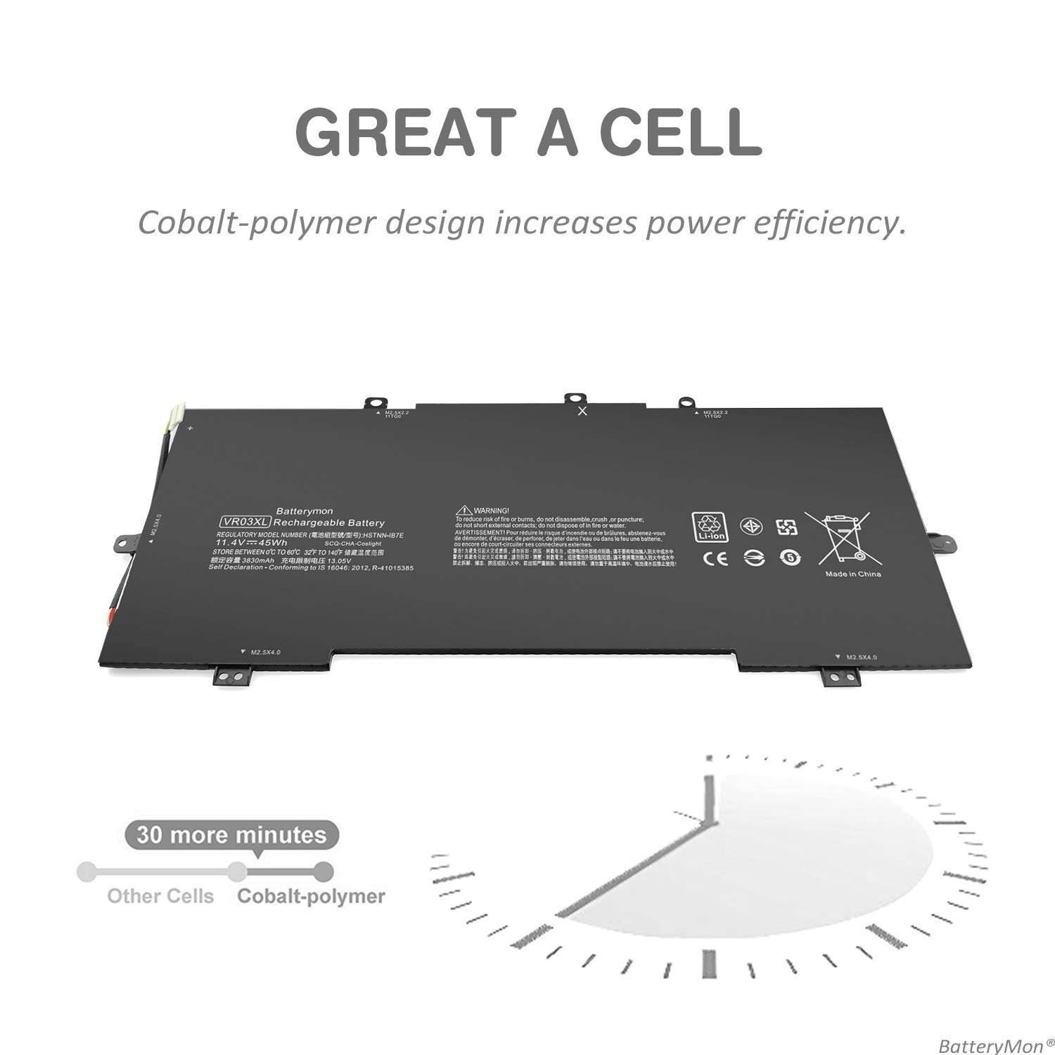 HP VR03XL battery for Envy 13-D000NA Envy 13-D000 Series (45Wh, 3 cells) HP VR03XL battery for Envy 13-D000NA Envy 13-D000 Series (45Wh, 3 cells)