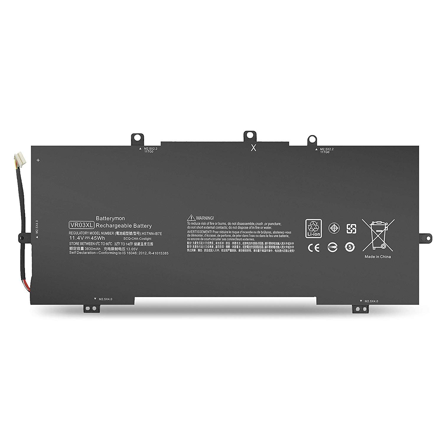 HP VR03XL battery for Envy 13-D000NA Envy 13-D000 Series (45Wh, 3 cells) HP VR03XL battery for Envy 13-D000NA Envy 13-D000 Series (45Wh, 3 cells)