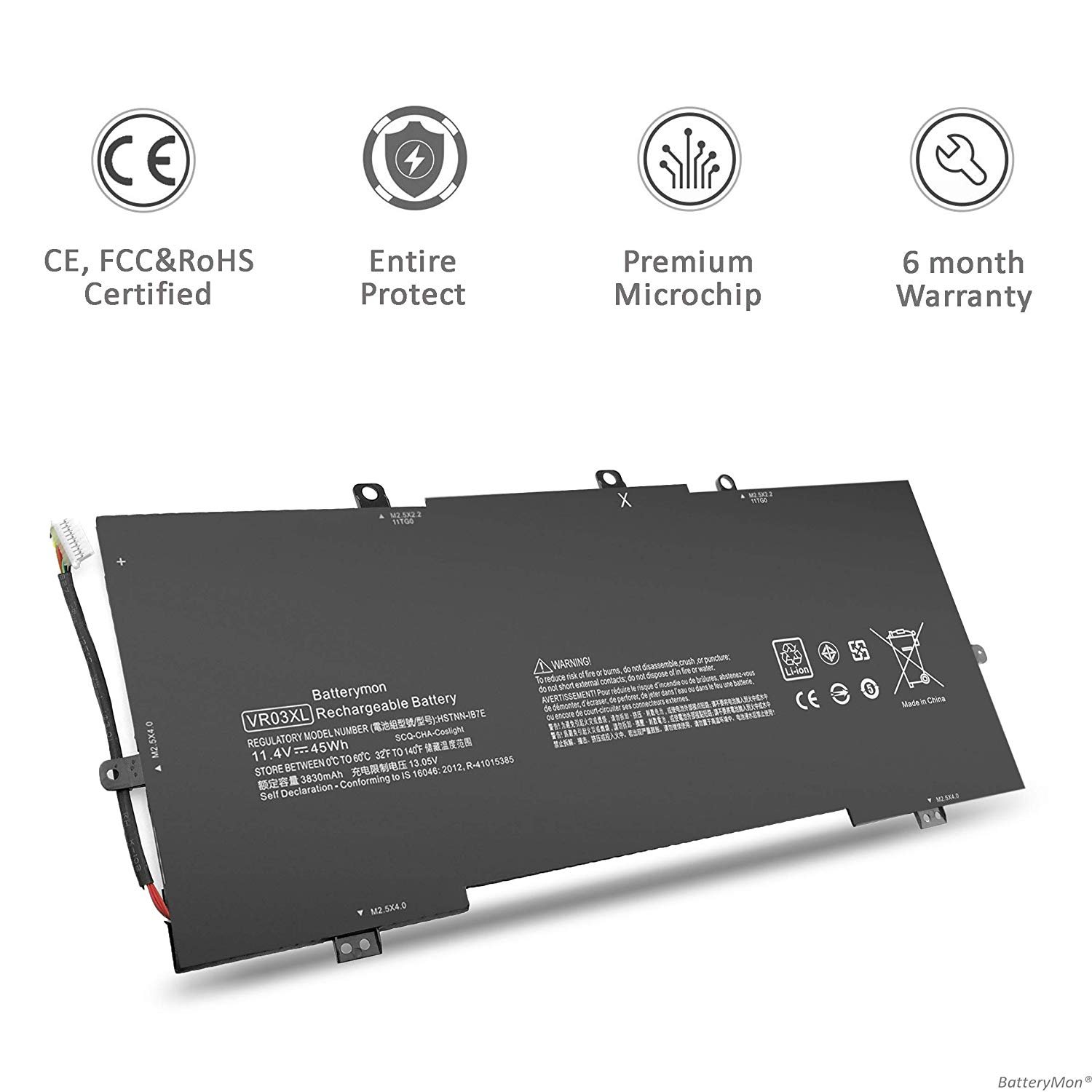 HP VR03XL battery for Envy 13-D000NA Envy 13-D000 Series (45Wh, 3 cells) HP VR03XL battery for Envy 13-D000NA Envy 13-D000 Series (45Wh, 3 cells)