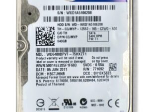 640 GB 5400 RPM 8MB Cache SATA HDD 640 GB 5400 RPM 8MB Cache SATA HDD