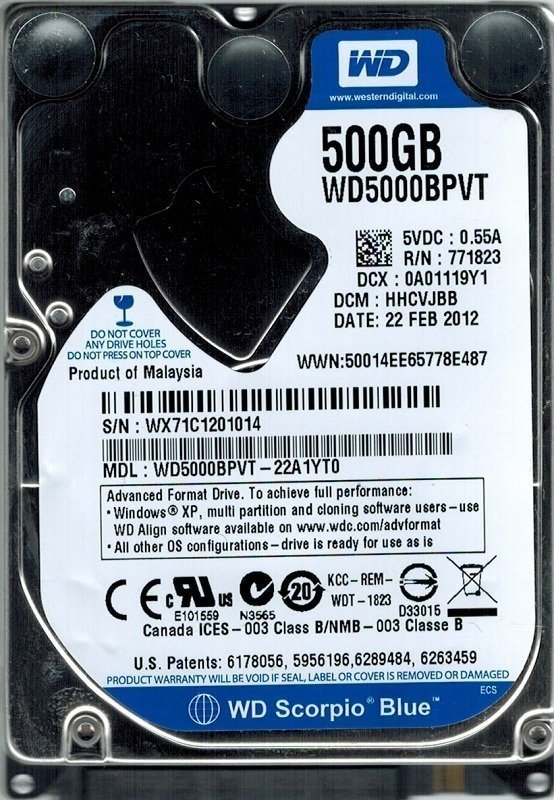 Acer Acer TravelMate P243-M 500GB 5400RPM 2.5″ SATA 5.4K Hard Drive Acer Acer TravelMate P243-M 500GB 5400RPM 2.5" SATA 5.4K Hard Drive