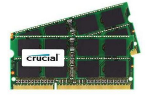 Crucial 8GB (2x4GB) 204-pin SODIMM DDR3 Memory Module Kit for Mac